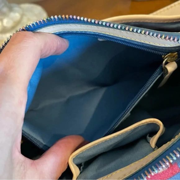 Dooney & Bourke Rainbow Zipper Shoulder Bag - Picture 13 of 14